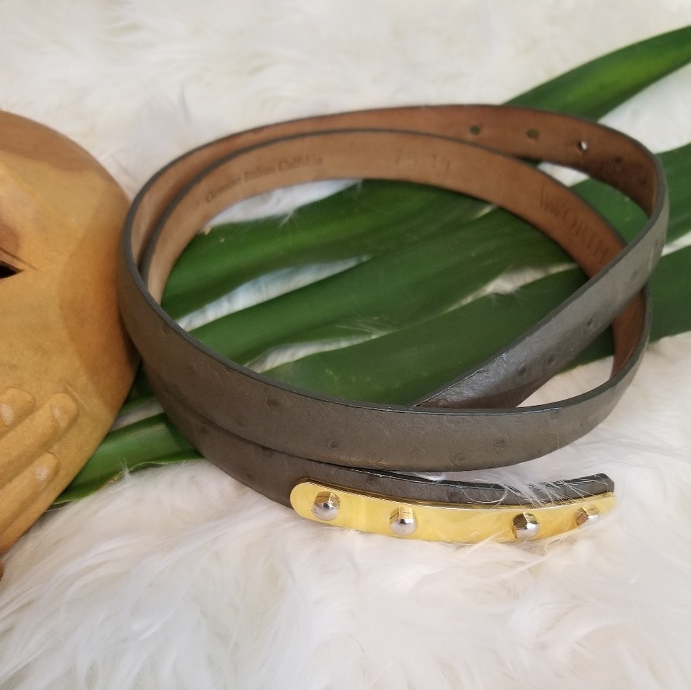 VINTAGE Worth 100% Genuine Italian Calfskin Belt
